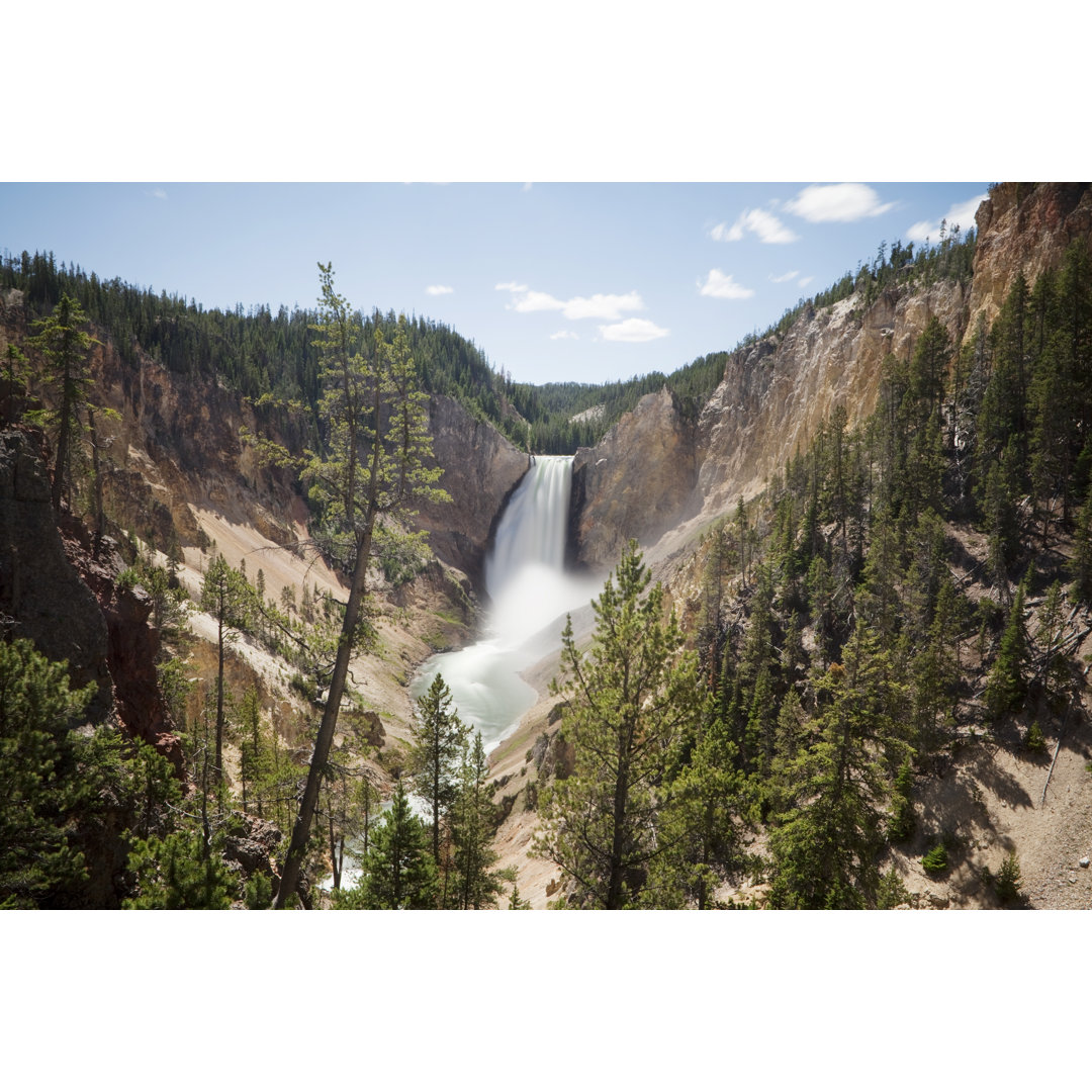 Wasserfall im Yellowstone Canyon von Davemantel - Drucken