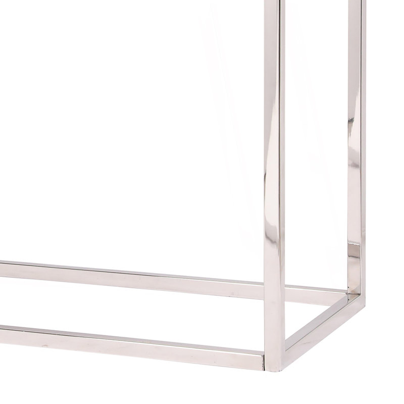 Console avec base en métal, table de couloir