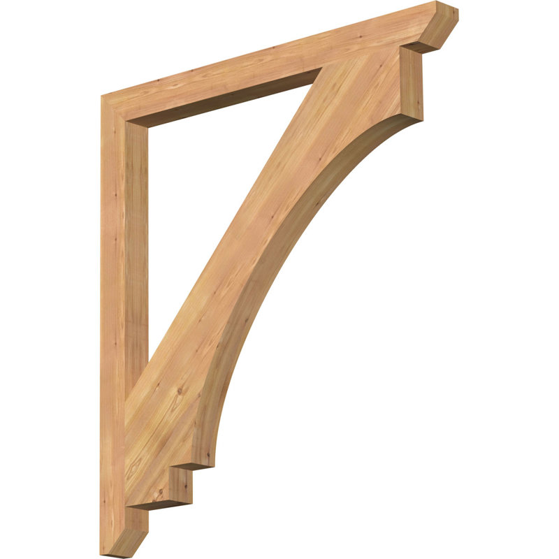 BKTIMP06 Support en bois rustique à lattes impériales, Cèdre rouge de l'Ouest (lisse), H 48 po x l 3,5 po x P 44 po