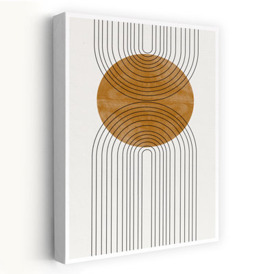 Contemporary Art Abstract Minimalist Vintage Landscape Nature Art