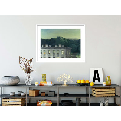 «House at Dusk» par Edward Hopper, impression giclée sur cadre