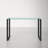 Orion Tempered Glass Stainless Steel Writing Desk-33064538