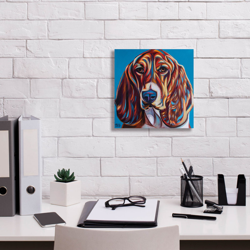 «Dog Besties 2» par Carolee Vitaletti, H 12 po x l 12 po x P 0,75 po