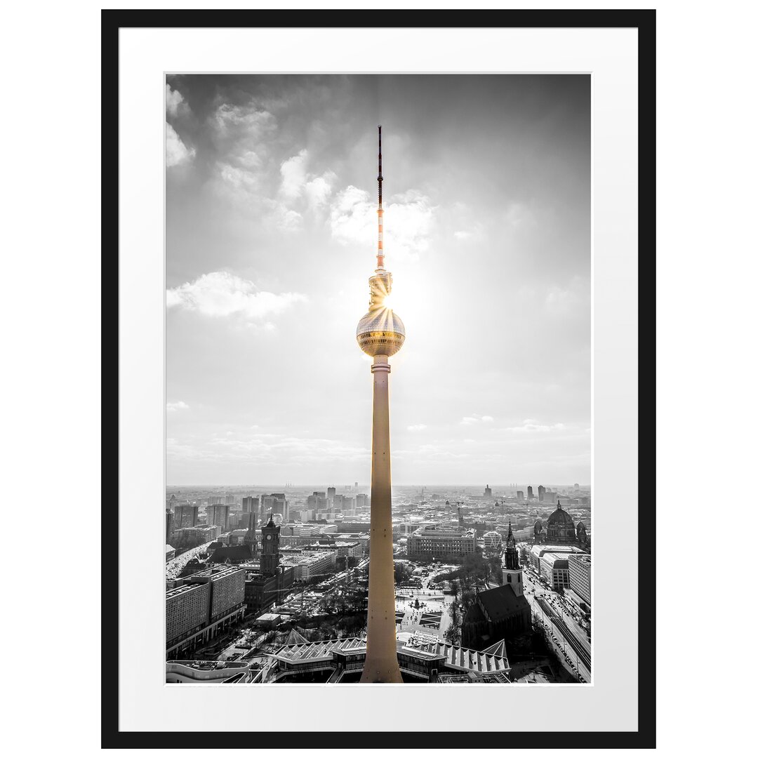 Gerahmtes Poster Berliner Fernsehturm