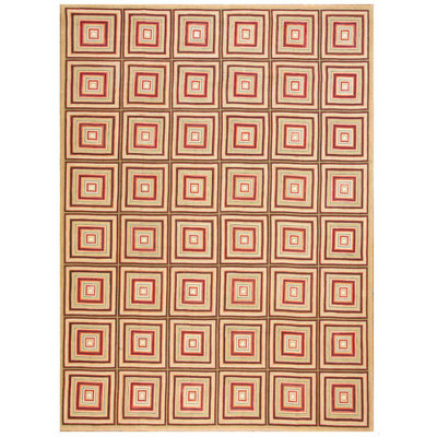Flatweave Wool Geometric Area Rug