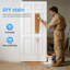 Portes intérieures apprêtées peu encombrantes, conception moderne en bois massif pour une utilisation polyvalente