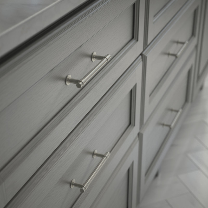 Franklin Brass Francisco Cabinet Pull, Satin Nickel, 5" (127mm) Drawer Handle, 5" Center to Center, Satin Nickel