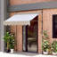Clamp Awning, Balcony Awning With Hand Crank, Uv Resistant, Height Adjustable, Metal And Polyester, No Drilling Required, Khaki-940907233
