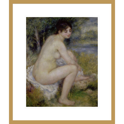 «Nu in a Landscape» par Pierre-Auguste Renoir, impression giclée sur cadre