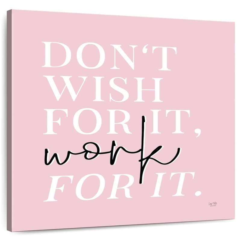 Tergel Work For It, 10" H x 10" W