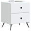 43cm W Engineered Wood Bedside Table