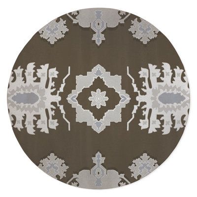 Gambrines Geometric Machine Woven Polyester Area Rug in Brown -  Darby Home Co, 5C7893A2E2D64B3F9D317D5FD1A7E47F