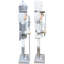 Casse-noisette 24 po blanc et argent, ensemble de 2
