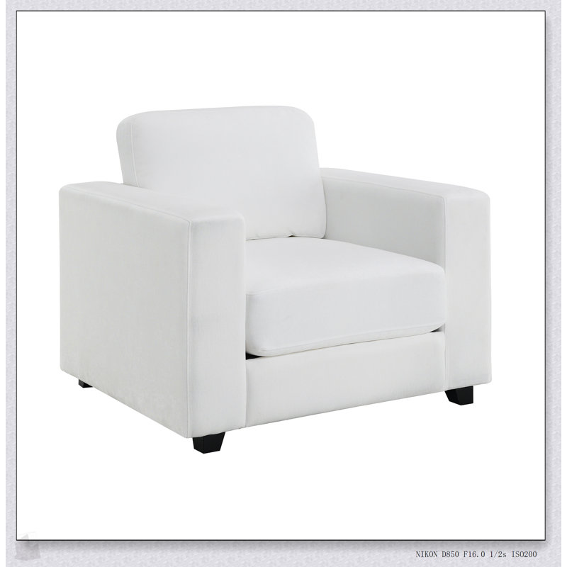 Fauteuil d'appoint surdimensionné avec accoudoirs larges, tissu chenille, housses lavables, fauteuil rembourré confortable pour le salon et la chambre à coucher