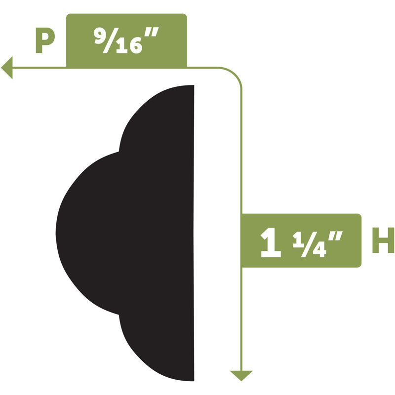 Panneau à moulures flexibles