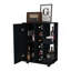 Chariot-bar Tennessee, une armoire avec une division, six casiers pour boissons alcoolisées, deux tablettes-610205422