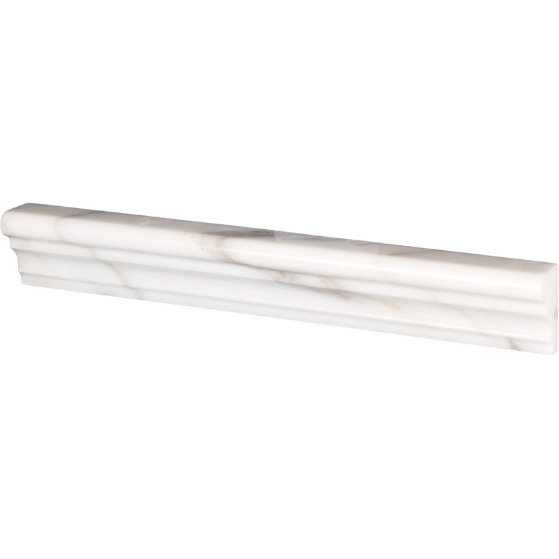 12'' L x 2'' W Marble Chair Rail Tile Trim