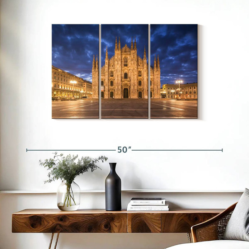 Milan Cathedral At Night, 24" H x 38" W