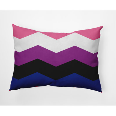 Coussin décoratif à chevrons Aromlant