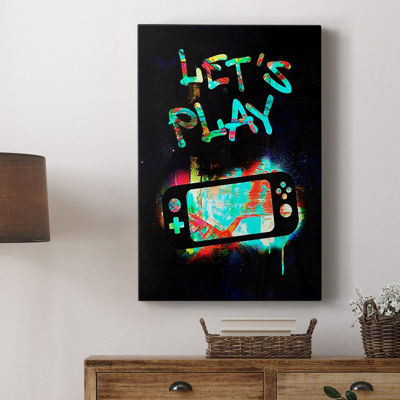 «Gamer Tag III» sur toile, H 36 po x l 24 po x P 1 po