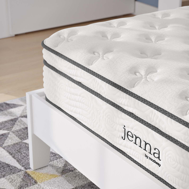 Modway Jenna Innerspring and Foam Mattress, Full, 10"