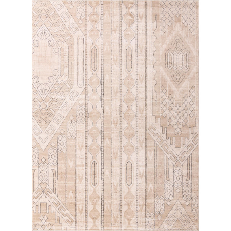 Tapis brun clair Jacklynn, Rectangle 10 pi x 14 pi 1 po