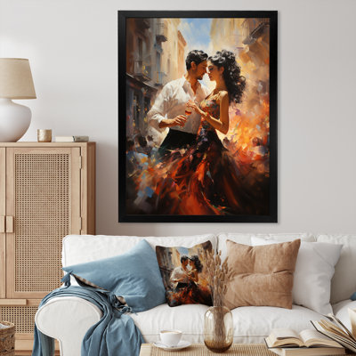 Spain Spanish Fiesta Dancing Couple - Spain Wall Art