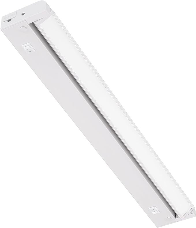 Éclairage sous-armoire pivotant à DEL Inlight, sélectionnable: 12 po / 16 po, 2 700 K / 4 000 K, à brancher uniquement, Blanc
