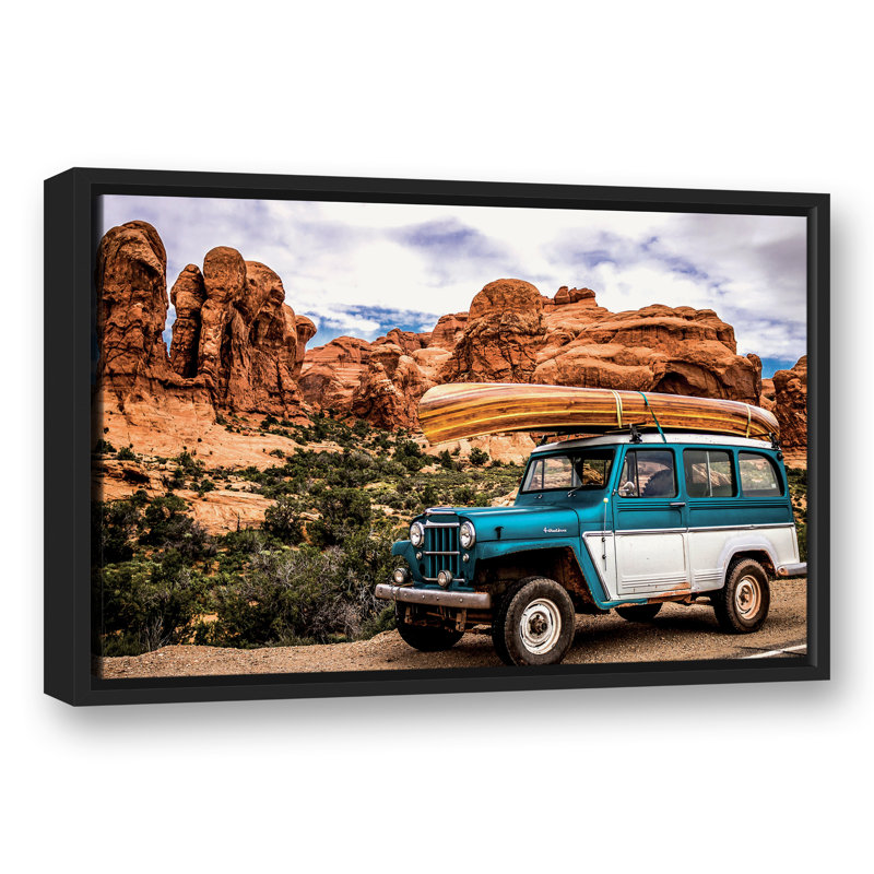 " Adventuring Jeep ", 17.75" H x 25.75" W x 1.75" D