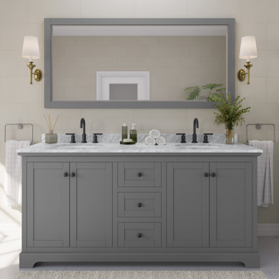Avery 72'' Double Bathroom Vanity with Top