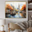 «Orange Canal Impressionistic Canal Loose», reproduction sur toile-286098854-286098864