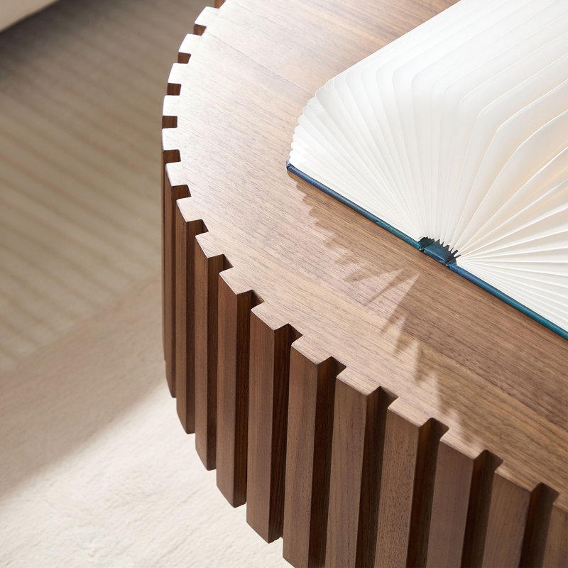 Table basse Lindiwe, Noyer, H 13,78 po x l 43,7 po x P 24,8 po