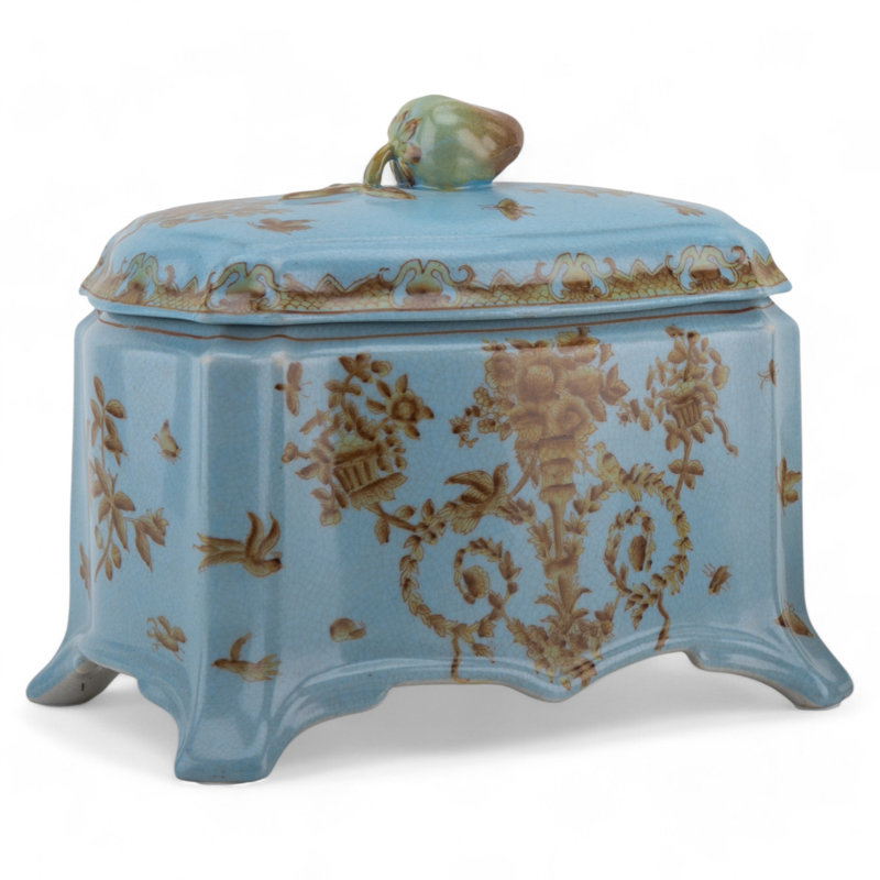 Boîte décorative en porcelaine faite à la main