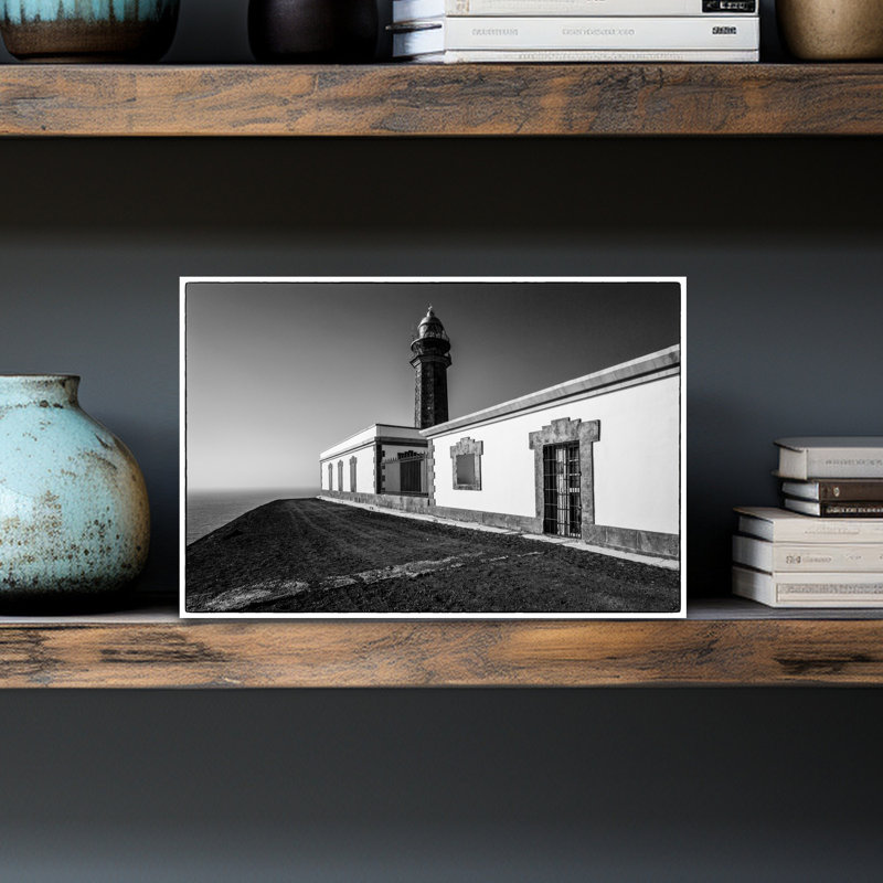 Spain Canary Islands El Hierro Island West Coast La Dehesa Area Faro De Orchilla Lighthouse by Walter Bibikow - Wrapped Canvas Print