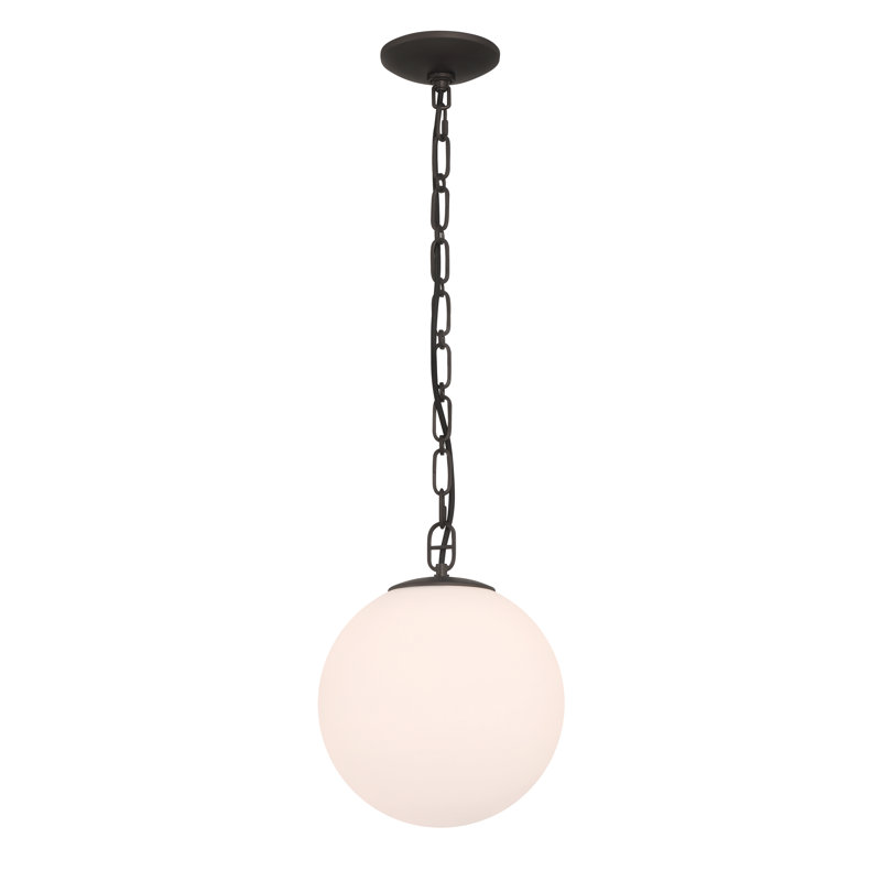 Mini-luminaire suspendu 1 lumière Marbelle 10 ", 12.25" H x 10" W x 10" D, E26/Medium (Standard)