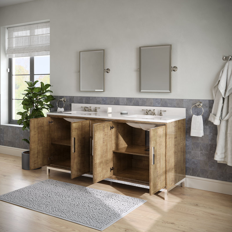 Westin 72" Freestanding Standard Double Bathroom Vanity with Top