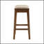 Tabouret de comptoir Saddle avec détails cloutés en cuivre, siège ergonomique pour plus de confort et de style dans toute cuisine ou bar.-1650384785