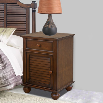 Jamarais 20'' W Solid Wood Nightstand