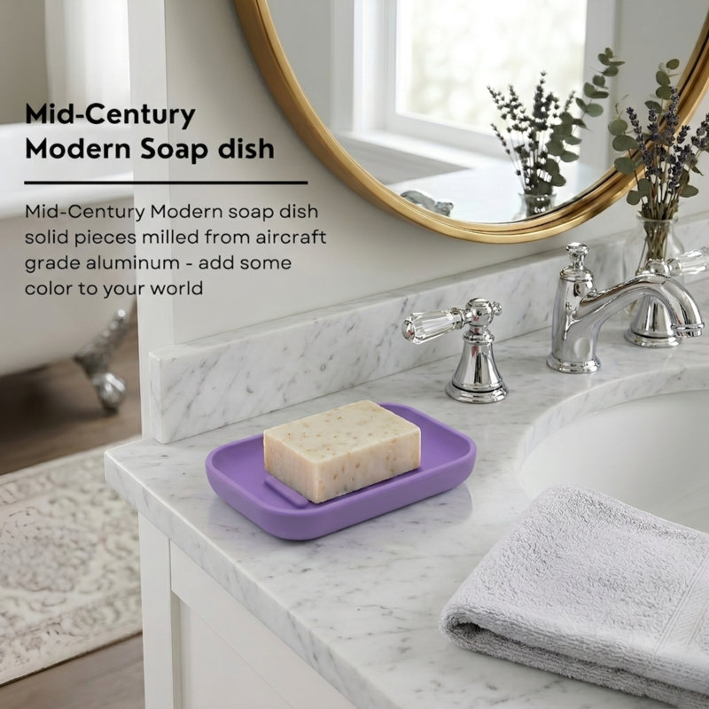 Alabaster Soap Dish, Royal (Purple)