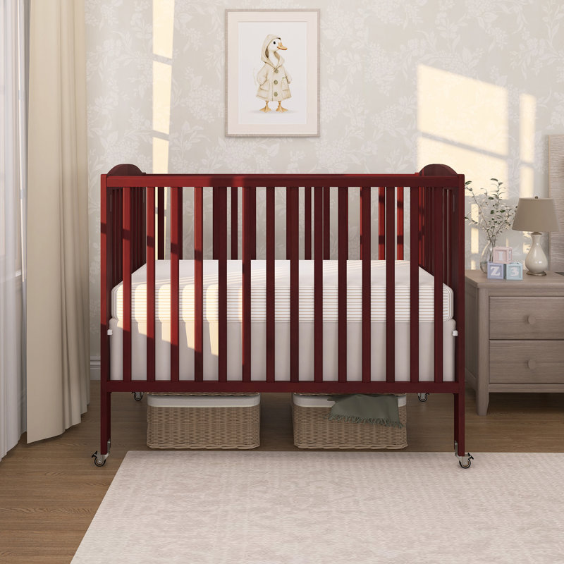 Lit de bébé convertible 2 en 1 standard, Cerisier