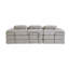 Canapé de 104 po sans os, canapé modulaire compressé avec méridienne, canapé modulaire à assise profonde et canapé modulaire en chenille avec mousse à mémoire de forme, sans assemblage requis-289226407