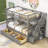 Dkwon Kids Twin Over Twin Bunk Bed with Drawers-1304280888