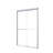 44"-48"Wx72" Semi-Frameless Double Sliding Shower Door, Bypass Shower Door, 1/4" (6Mm) Thick Sgcc Tempered Glass Door-121957810