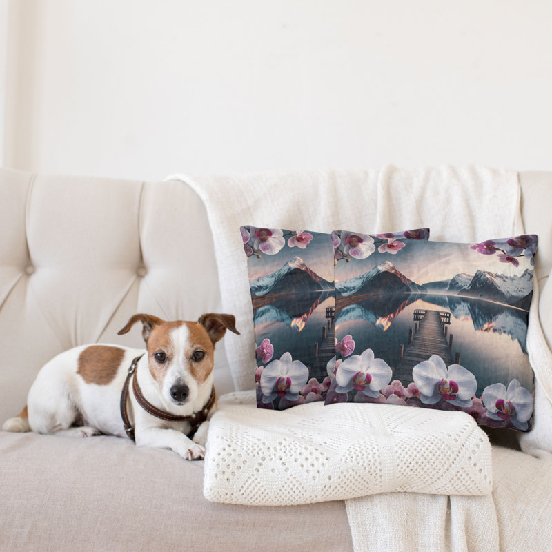 Housse de coussin sod1053_Ambesonne Lake, H 20 po x l 20 po