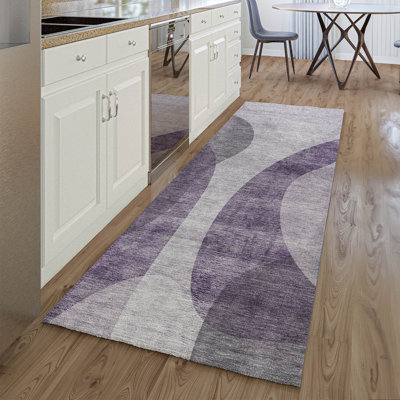 Tapis mauve Premium lavable à la machine