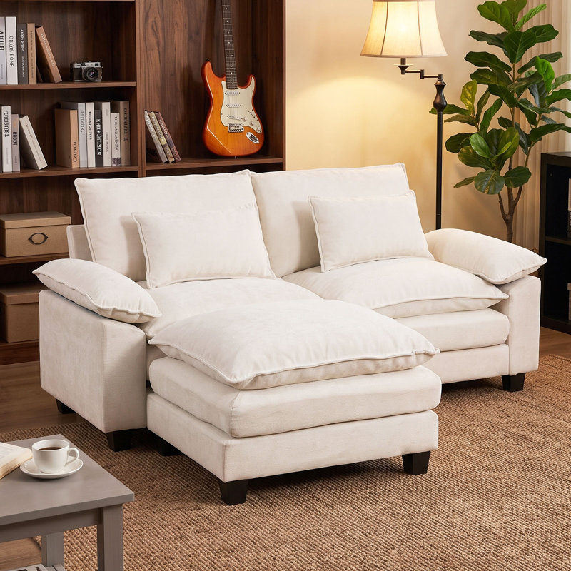 2 Seater Sofa, White