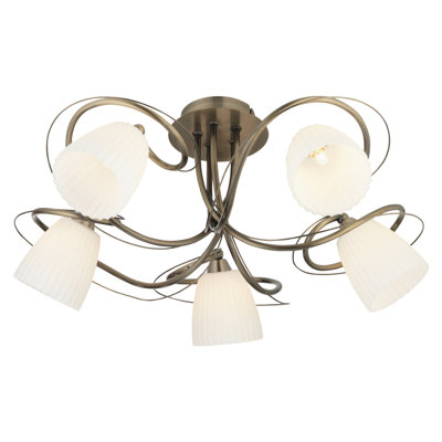 Vytis Glass Semi Flush Mount