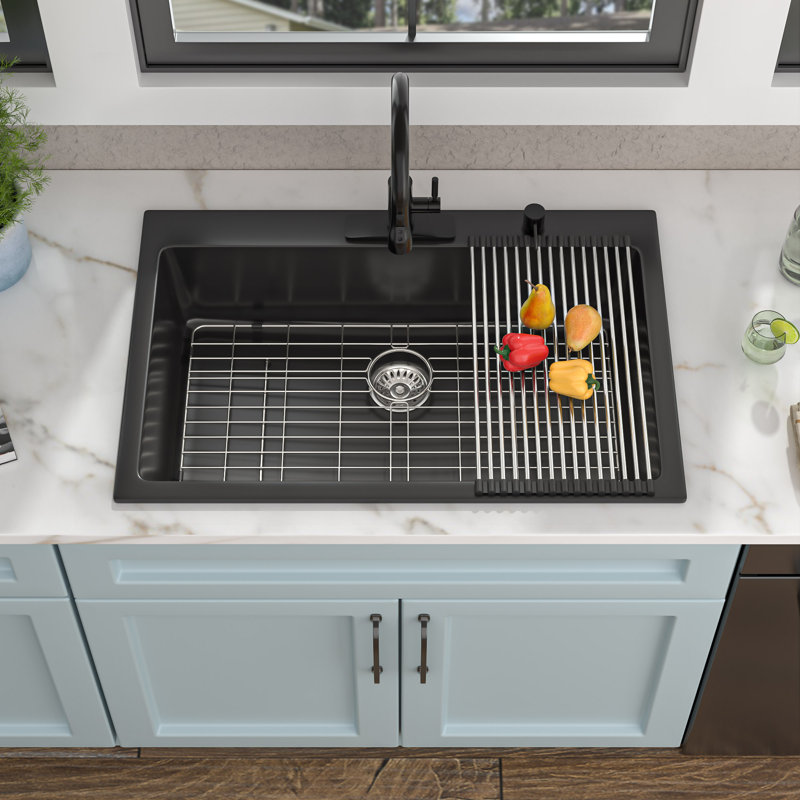 33'' L Single Bowl Quartz Kitchen Sink