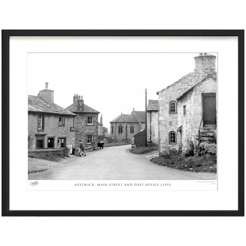 Austwick, Main Street And Post Office C1955 - Single Picture Frame Print, 28cm H x 36cm W x 2.3cm D