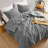 Kyla Gray Double Diamond Quilted Fluffy 3-Piece King/Cal King Comforter Set-101517316-101517320